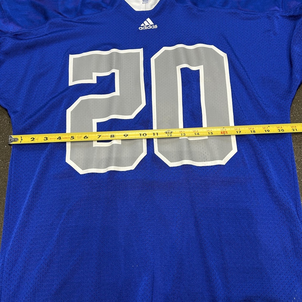 Adidas Scorch Football Jersey Mens Large Blue Mesh Practice Athletic‎ #20 - Picture 5 of 6